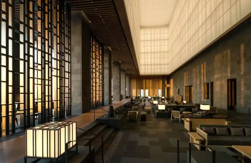 Aman Tokyo LED lighting Hotel