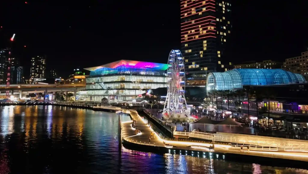 Darling Harbour Promenade waterfront LED lighting project