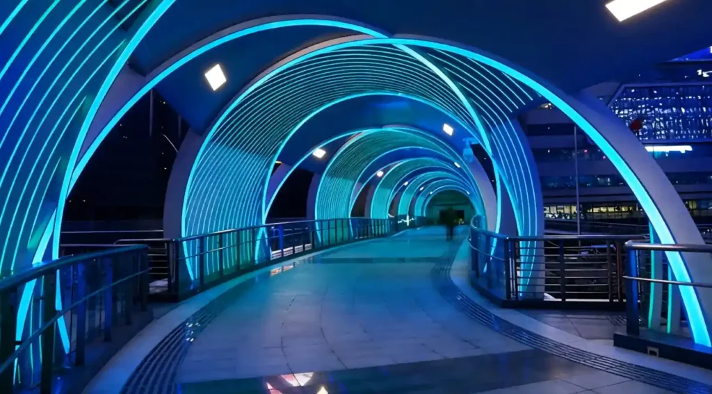 Addressable Neon Flex Pedestrian Bridge — Riyadh | Senfey - 2