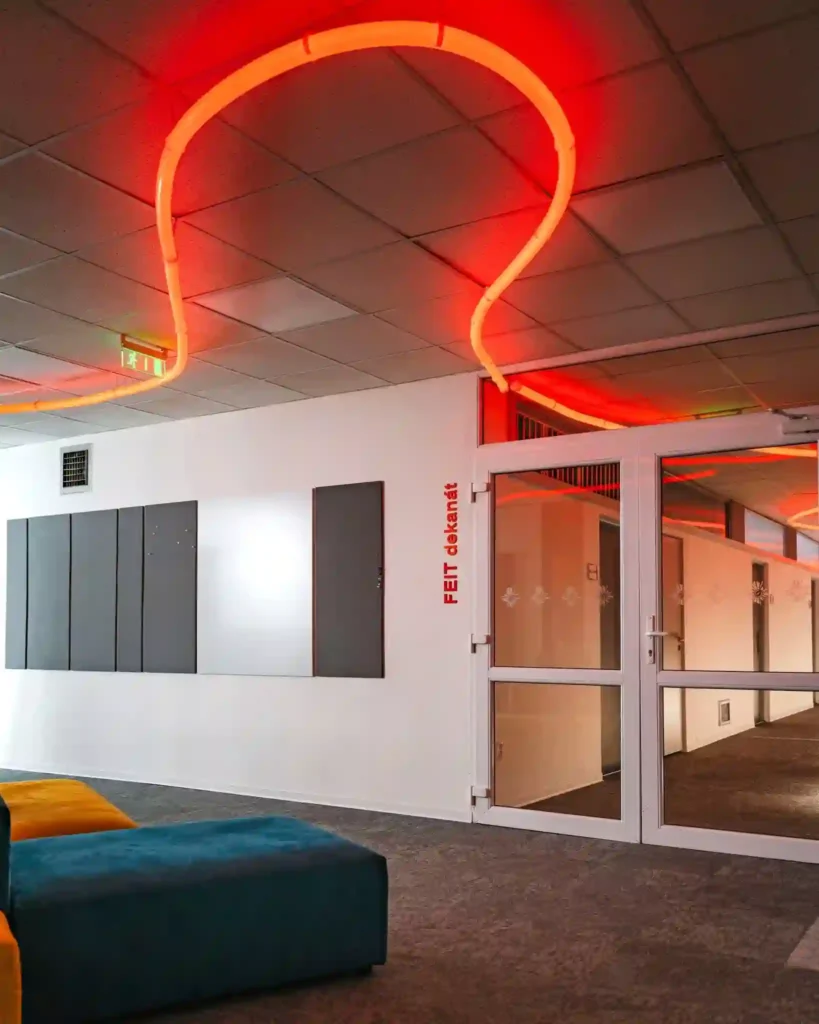 Round Neon Flex LED Office Sculpture — Warsaw | Senfey - 3