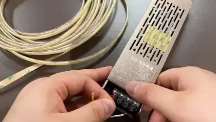 How to install COB LED strip lights with 24V wiring and driver layout