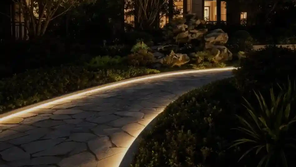 Waterproof COB LED strip sample testing before bulk project order