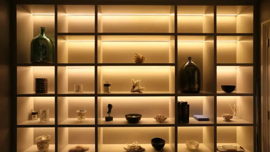 Seasonal feature wall using a high CRI COB LED strip