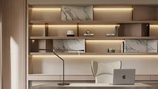 COB LED strip used for smooth hotel cove lighting compared with regular LED strip