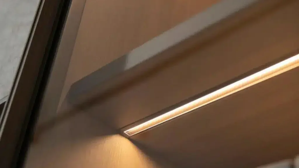 Under-shelf dotless COB LED strip