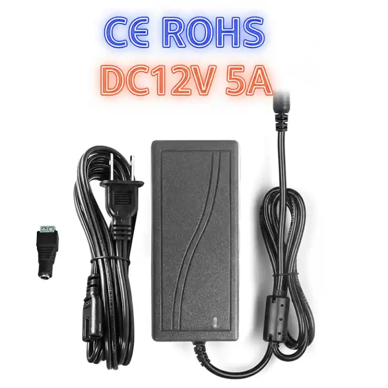 Senfey ES-PA-12050A DC12V 5A 60W LED Power Adapter - 12V IP20 close-up product photo