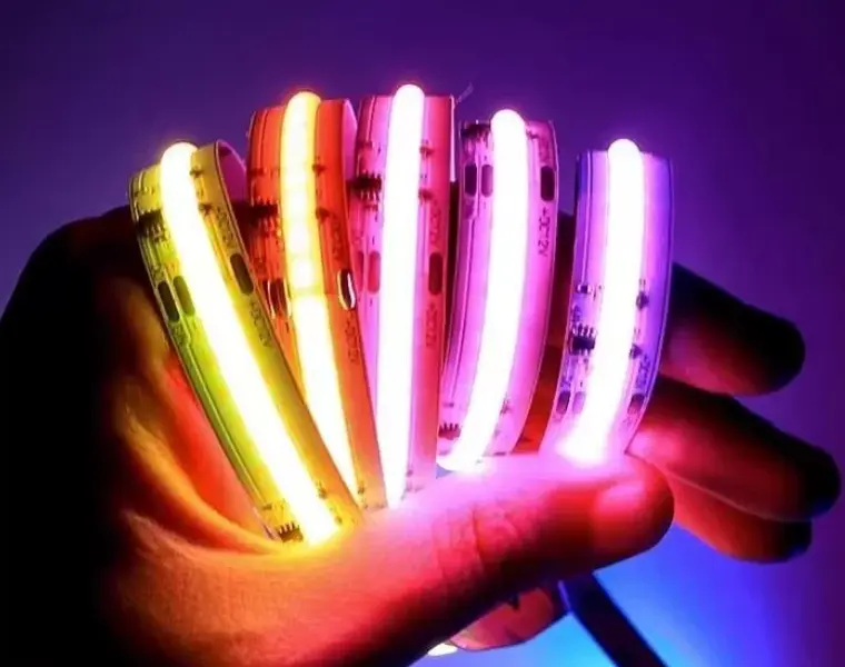 RGB COB LED strip 24V color-changing linear lighting for B2B projects