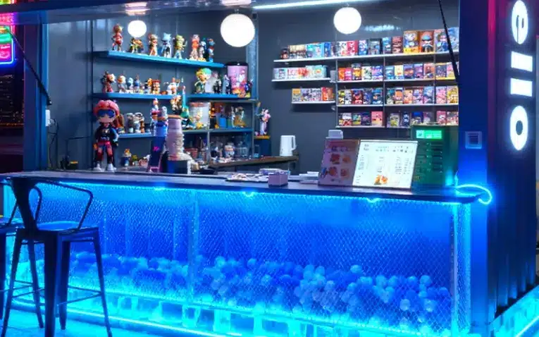 RGB COB LED strip used for restaurant and bar ambient lighting
