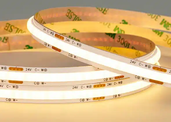 Senfey cuttable COB LED strip sample testing before project installation
