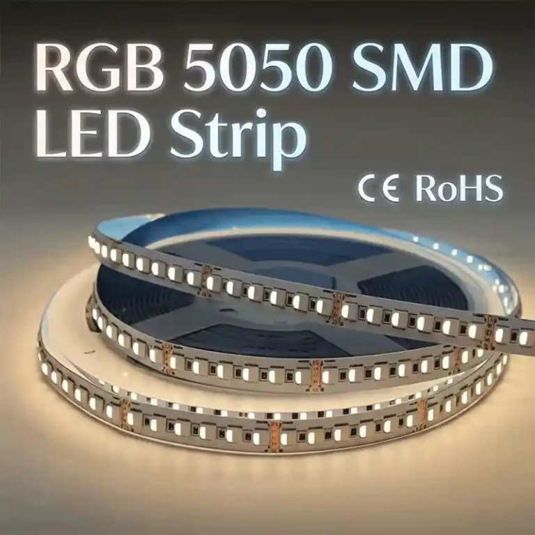 Senfey ES-5050-96-24V-RGBCW SMD 5050 RGBCW LED Strip 96LEDs/m 12mm 24V - 24V IP20 close-up product photo