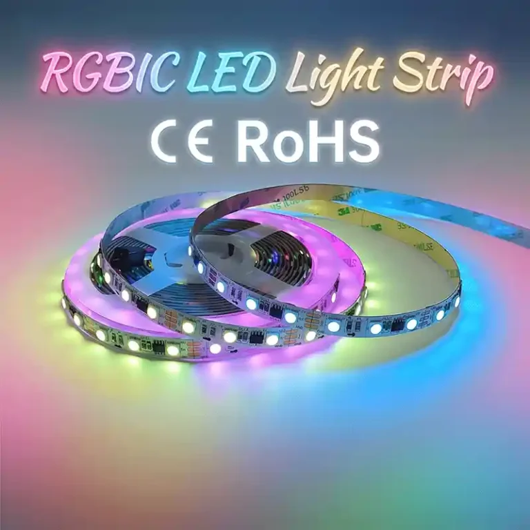 Senfey ES-WS2811-30-12V WS2811 Addressable RGB LED Strip 30LEDs/m 10mm 12V - 12V IP20 close-up product photo