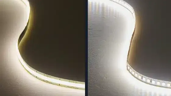 COB LED strip vs LED strip comparison for smooth linear lighting