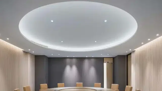 Tunable white COB LED strip control for conference room lighting